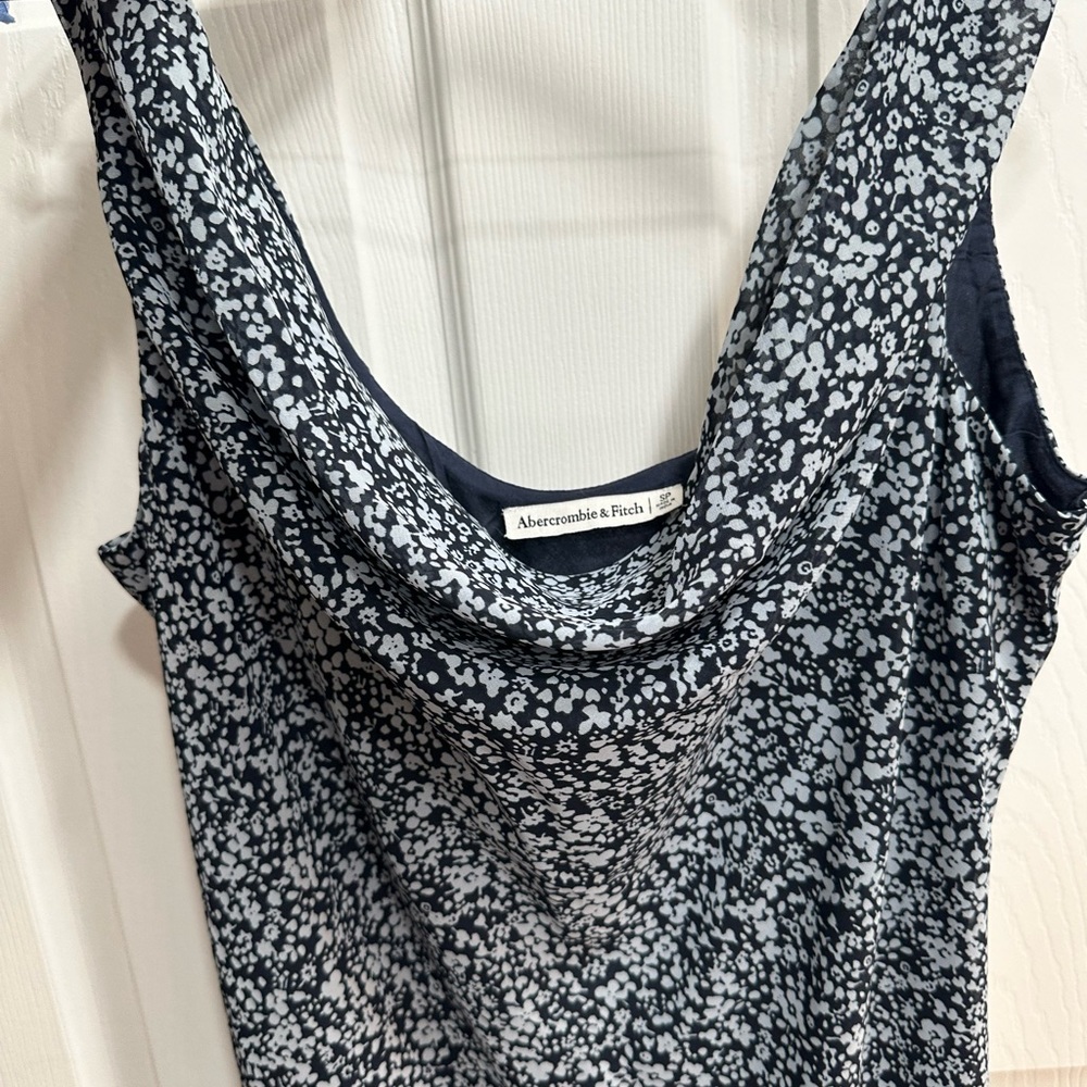 Abercrombie & Fitch fully lined midi dress with cowl neck , sleeveless.